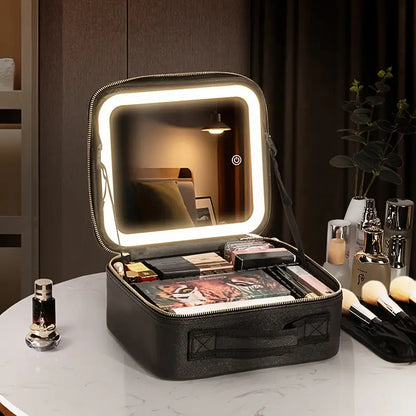 LumiCase™ |Tu espacio de maquillaje perfecto, donde quieras y cuando quieras.