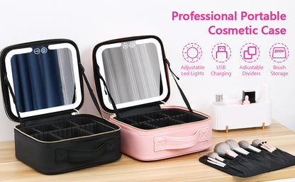 LumiCase™ |Tu espacio de maquillaje perfecto, donde quieras y cuando quieras.